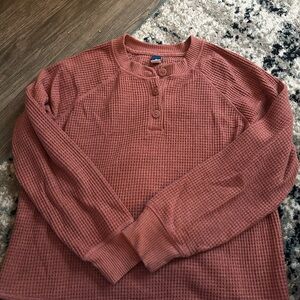 Waffle Knit Henley